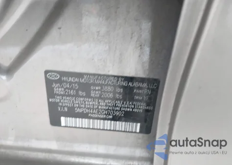 2016 Hyundai Elantra Se из США, поврежденный, VIN 5NPDH4AE2GH703902